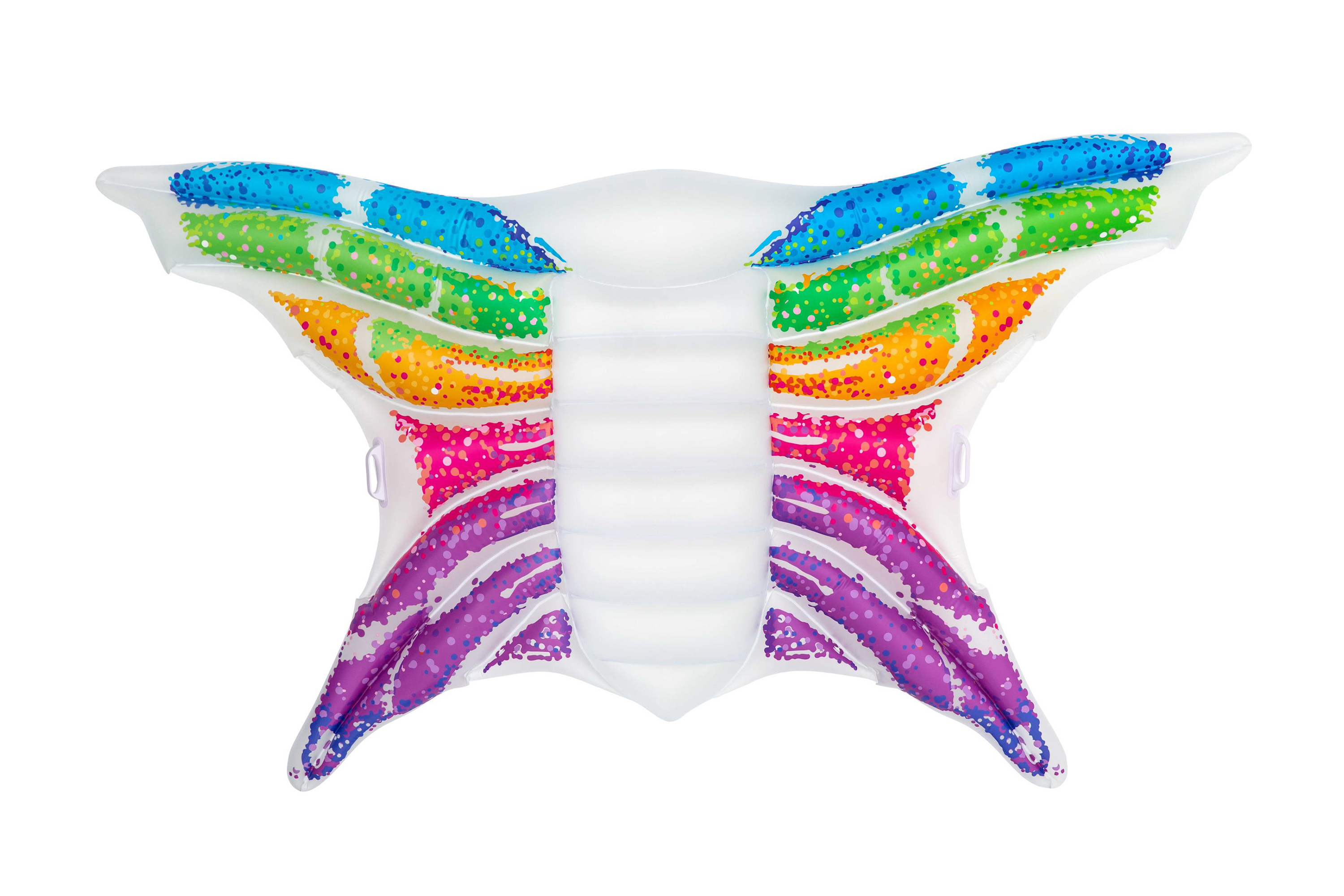 43261 Nafukovací lehátko - duhový motýl, 294x193 cm