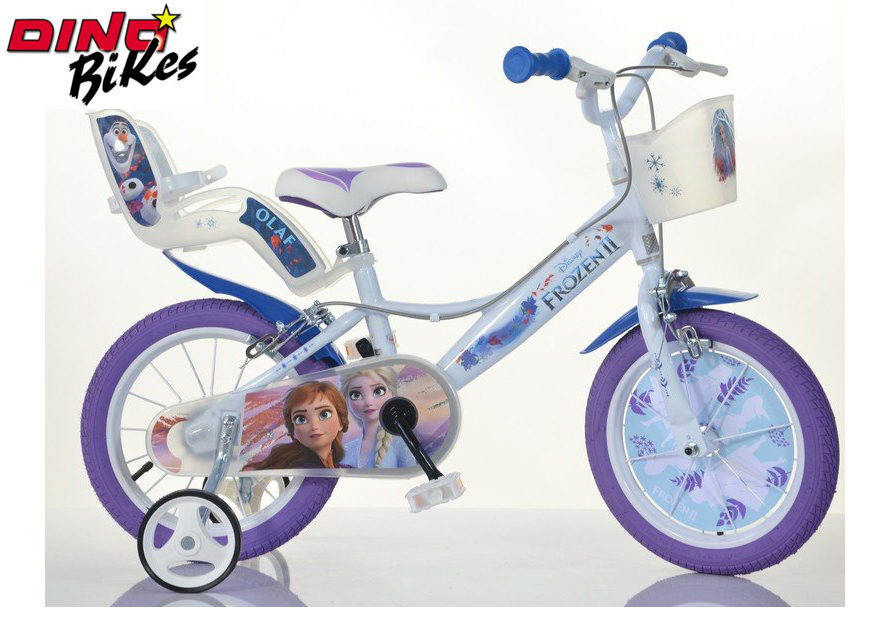 Dino Bikes Dětské kolo 14" s košíkem Frozen 2 2019