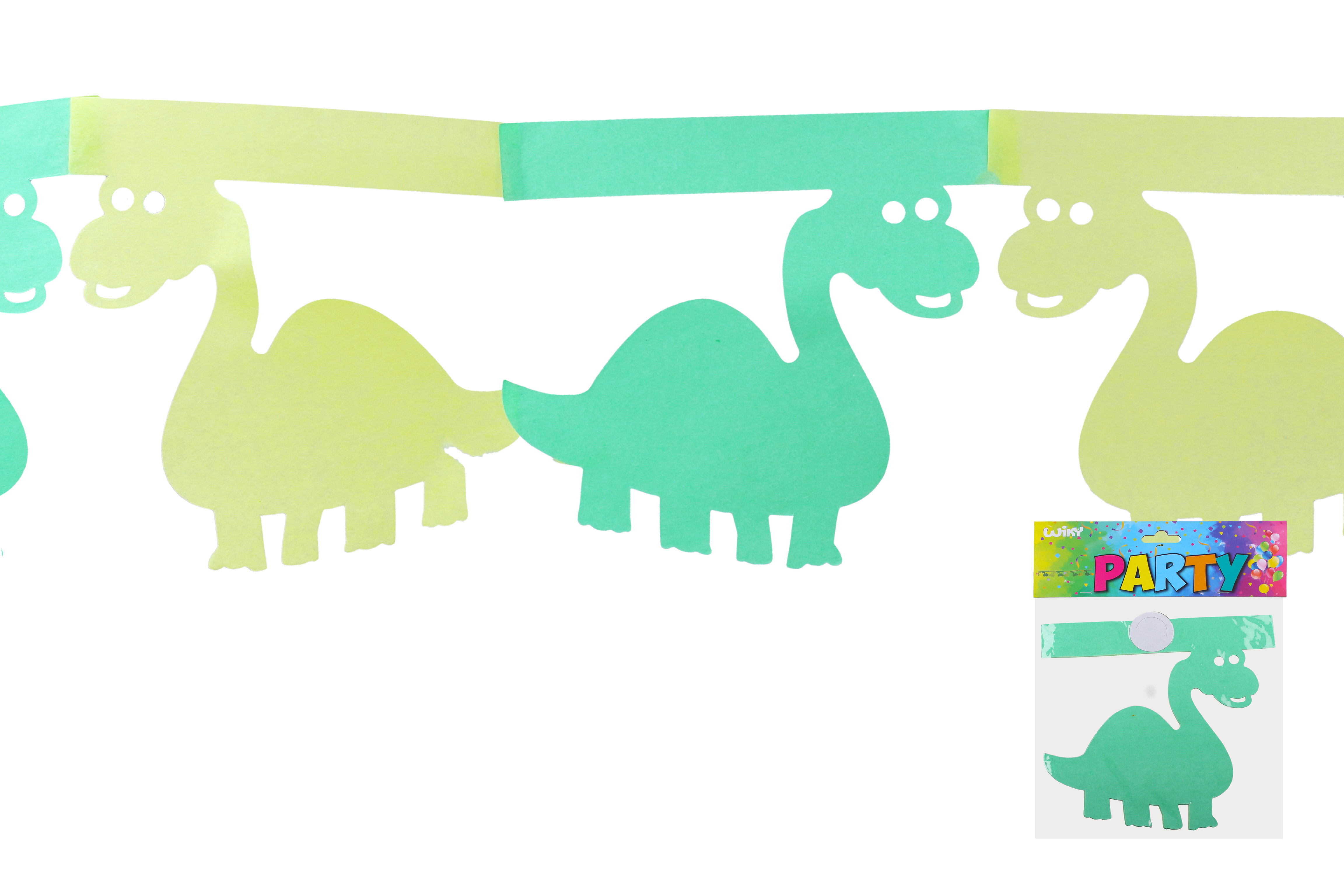 Girlanda zelená 3 m - Dinosaurus