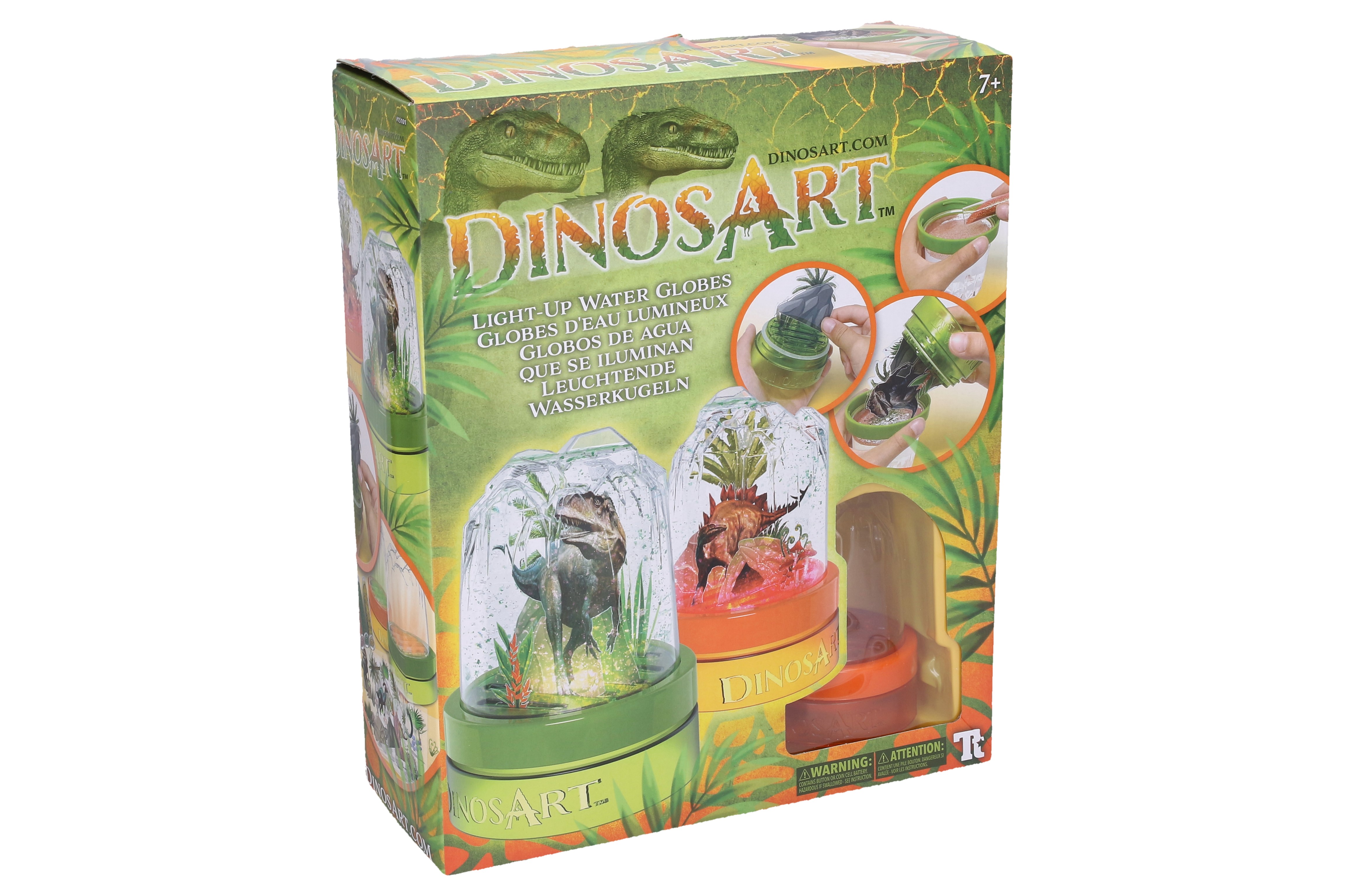 DinosArt Nasvícené sněžítko s dinosaurem