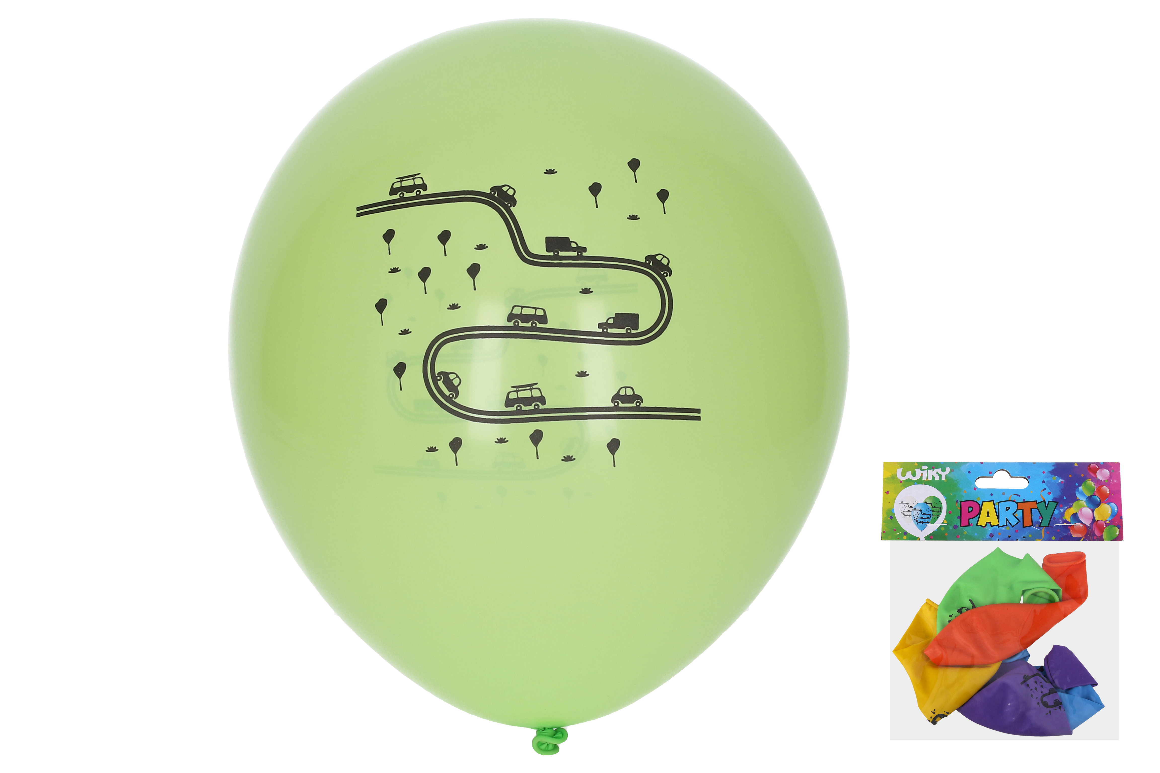 Balónek nafukovací 30 cm - sada 5ks, Doprava