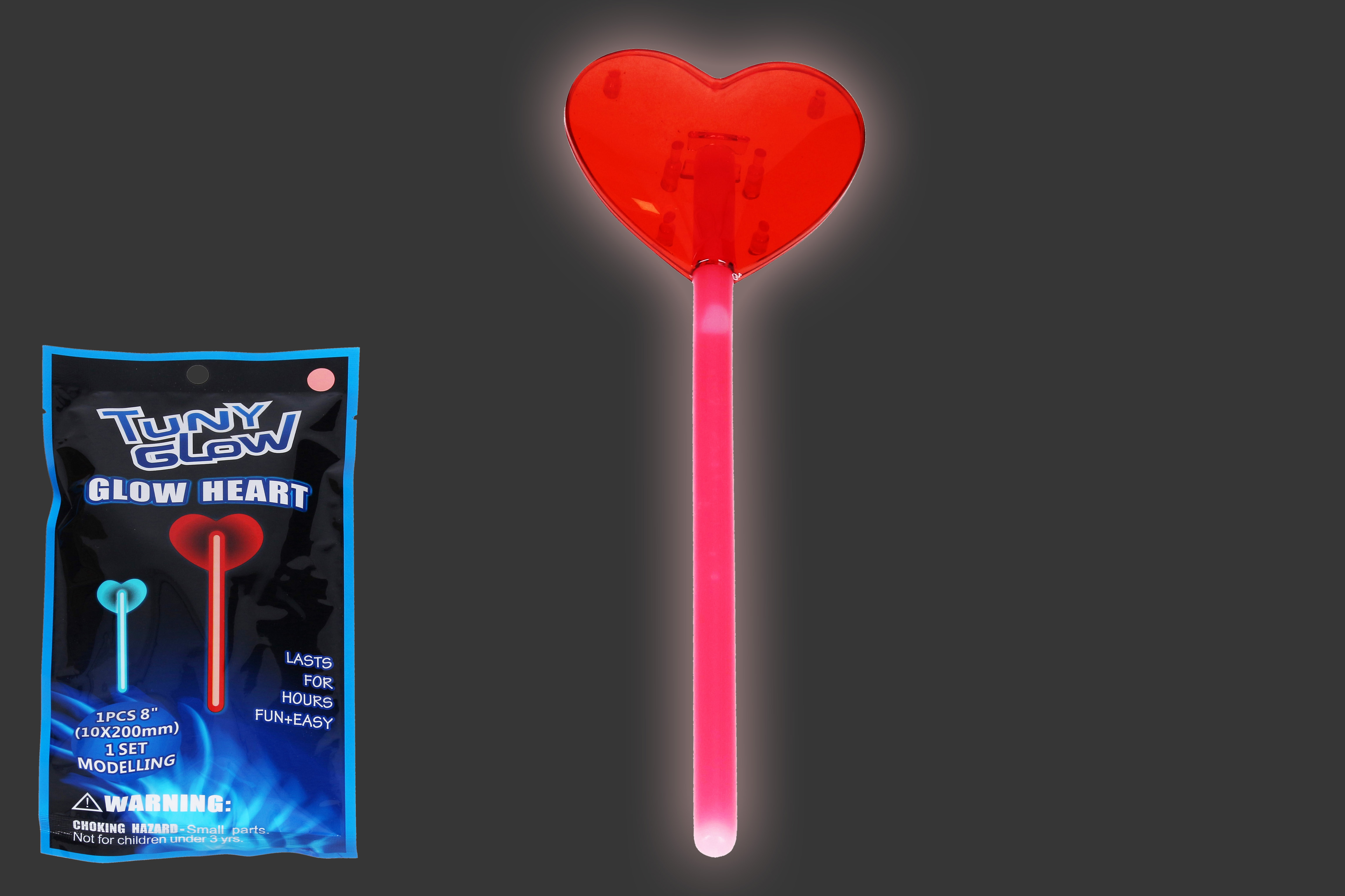 Svítící hůlka se srdcem