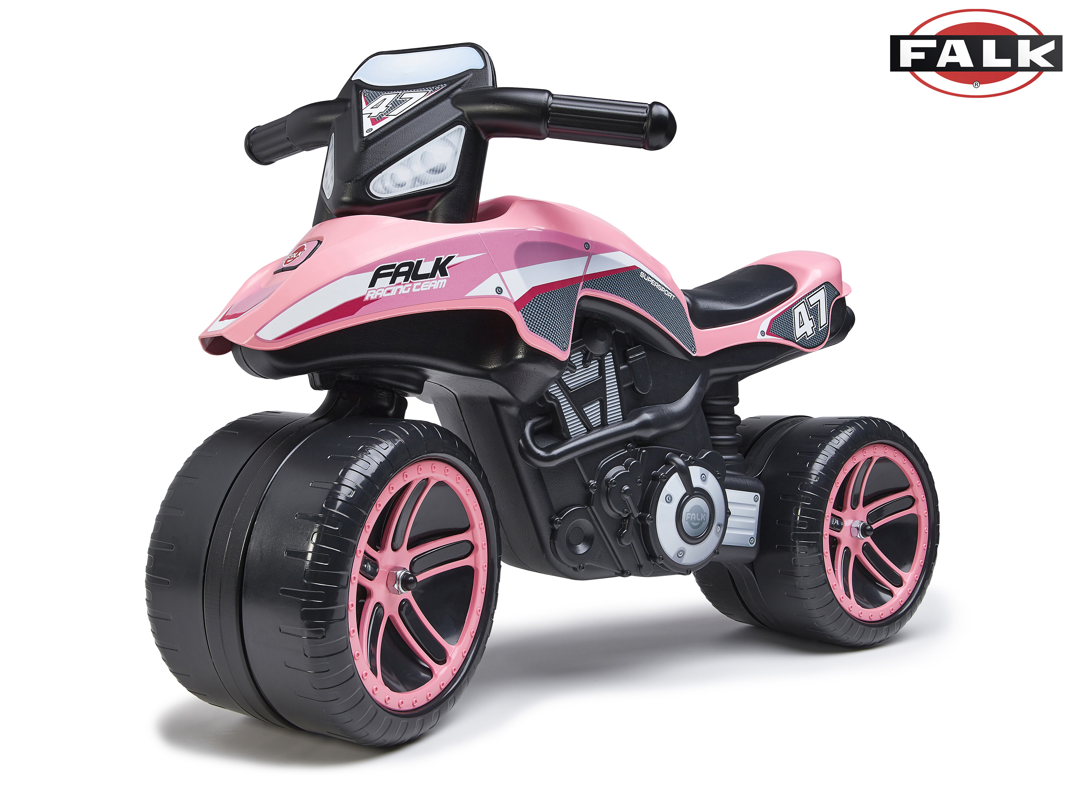 FALK Racing Team ride-on Moto odrážedlo - růžové