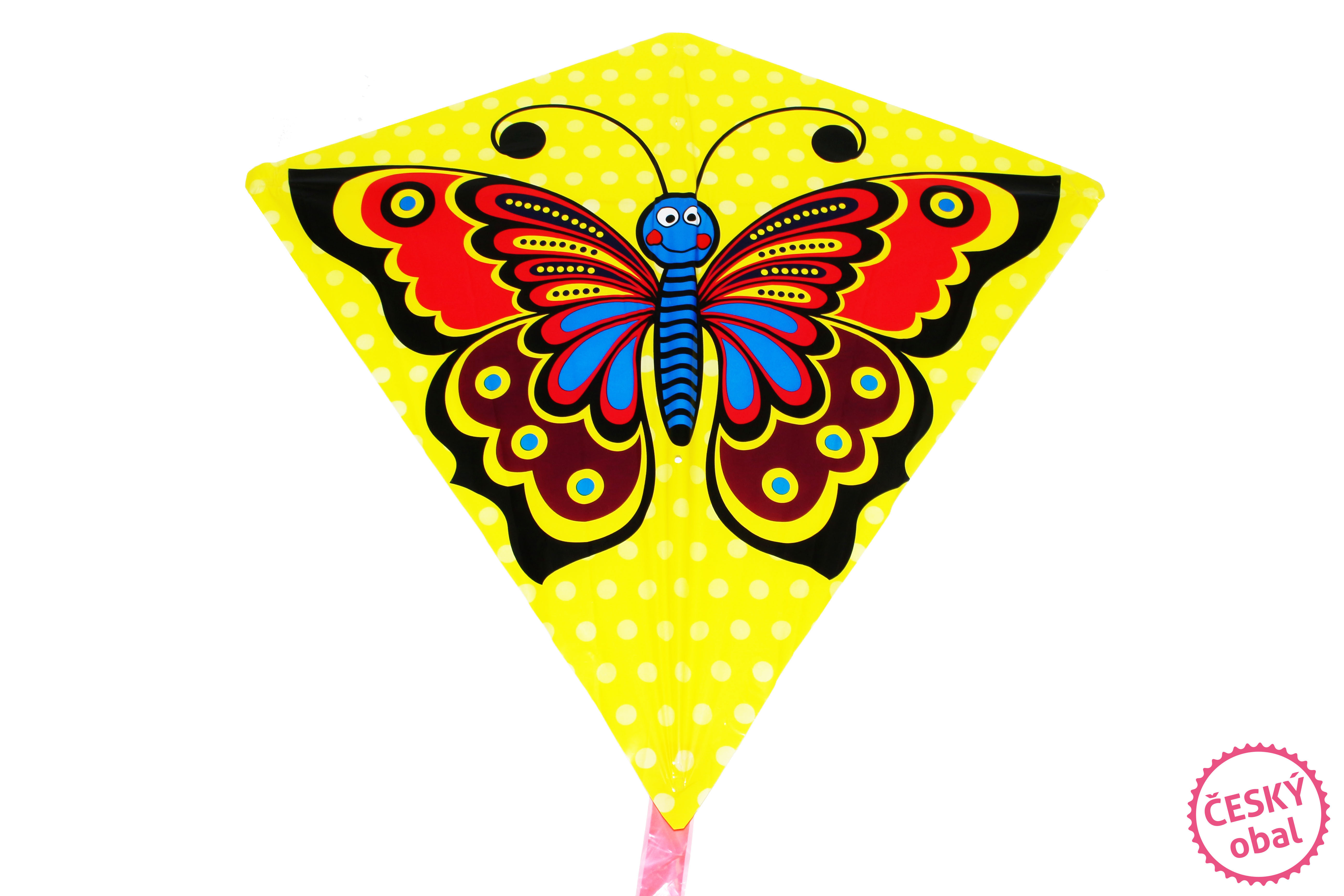 Létající drak Motýl 68 x 73 cm - Český obal