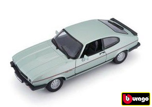 Bburago 1:24 Plus Ford Capri 1982 light Green