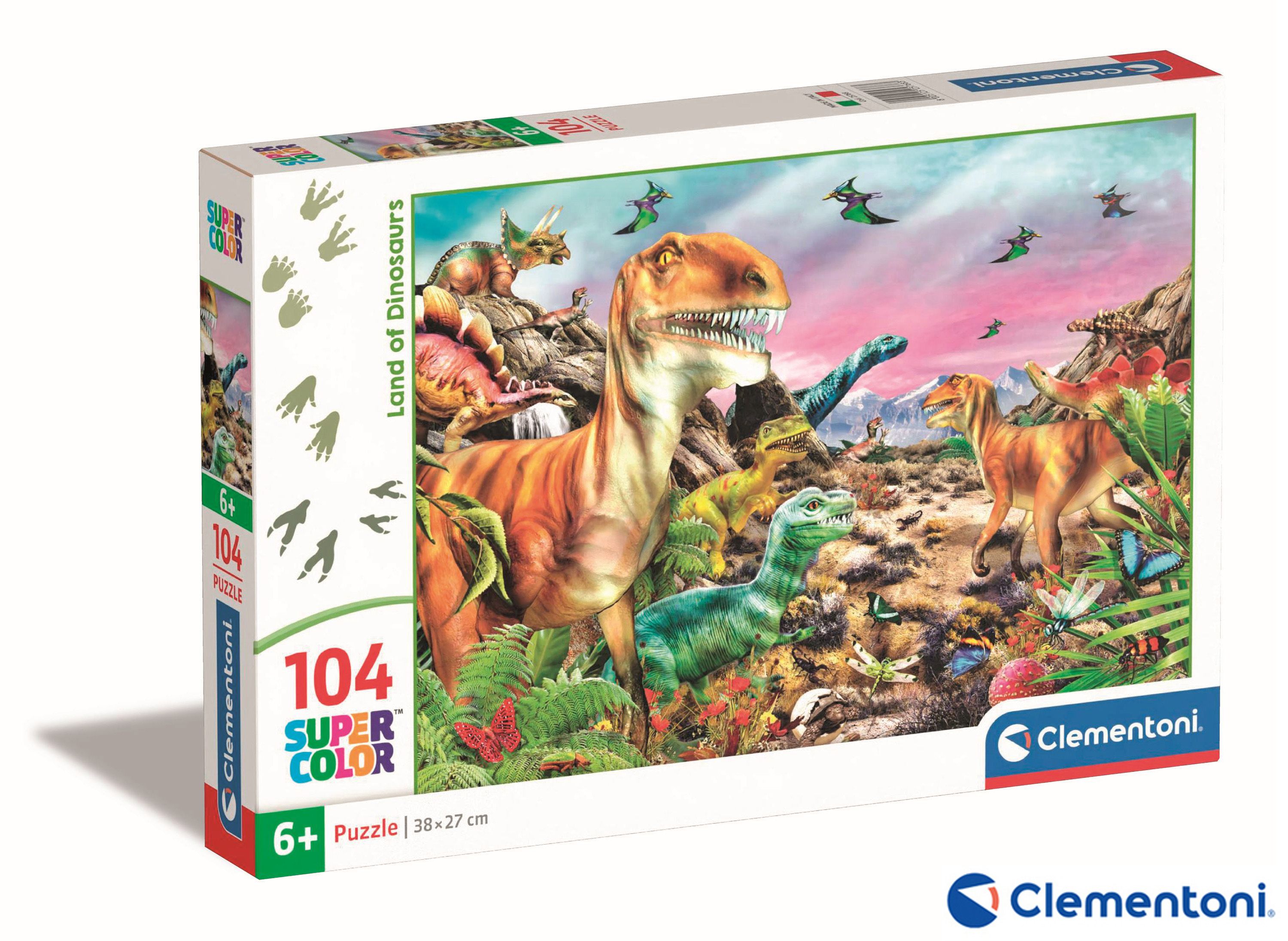 Clementoni Puzzle 104 země dinosaurů
