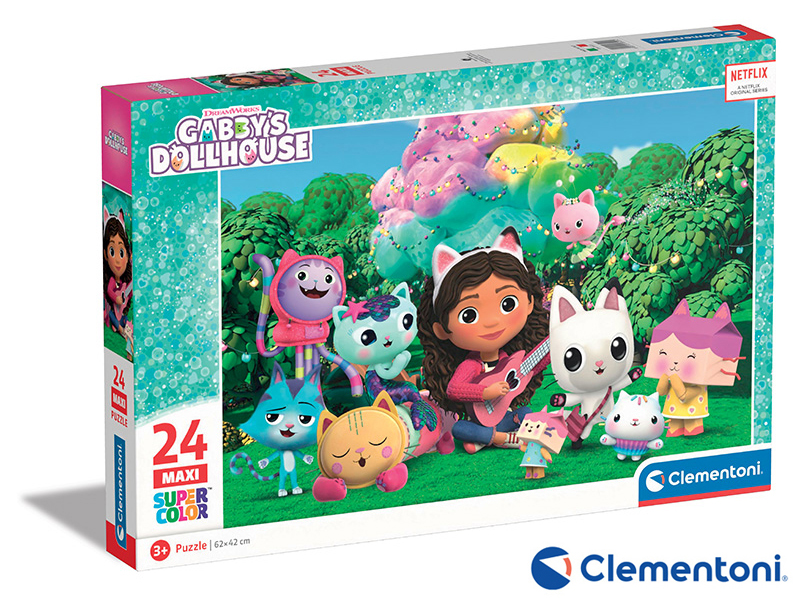 Clementoni - Puzzle Gábinin kouzelný domek: Na zahradě MAXI 24 dílků