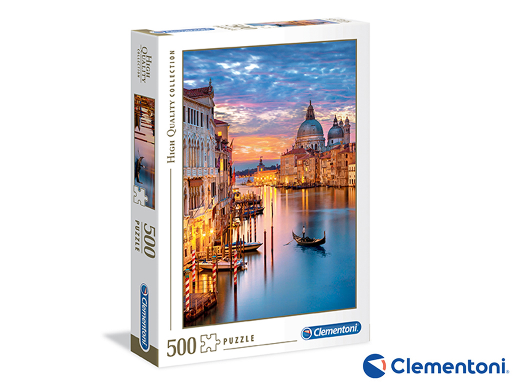 Clementoni - Puzzle 500 Osvětlení Benátek