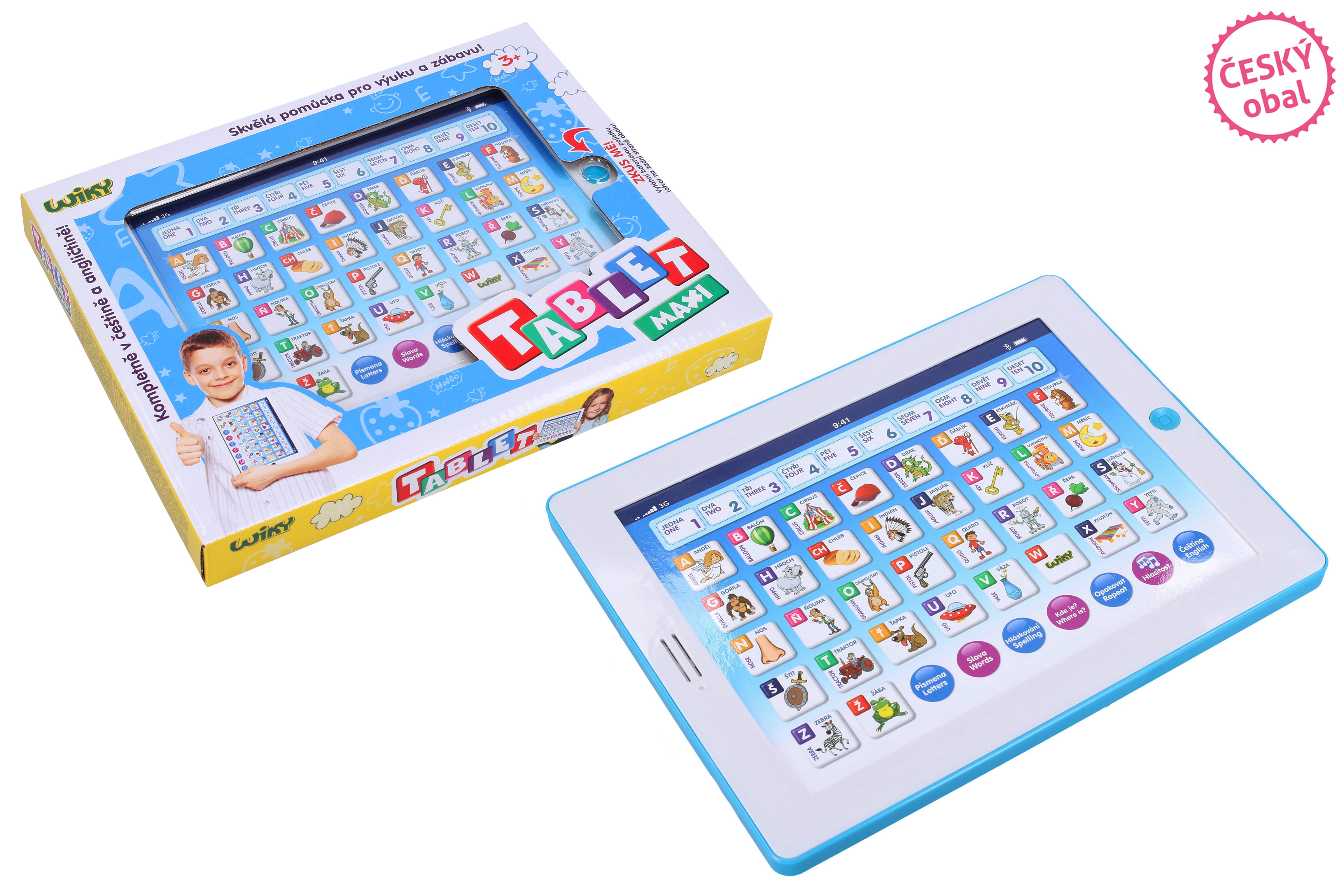 Tablet Wiky maxi modrý 24x18 cm - Český obal