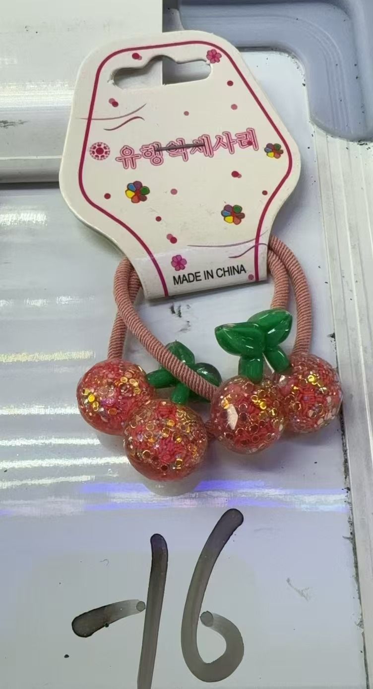 Gumička do vlasů třešeň set 2 ks