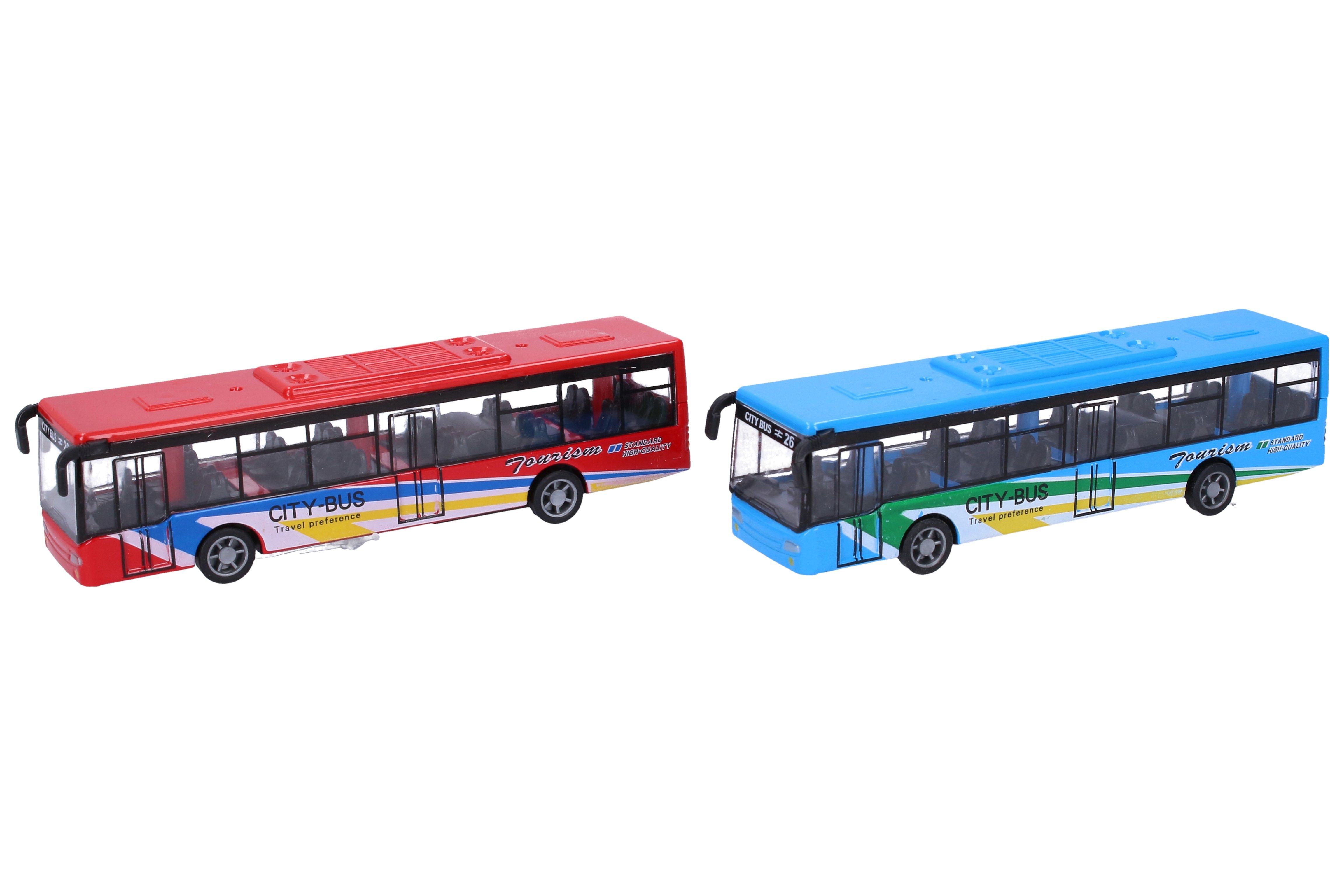 Autobus kovový 15 cm