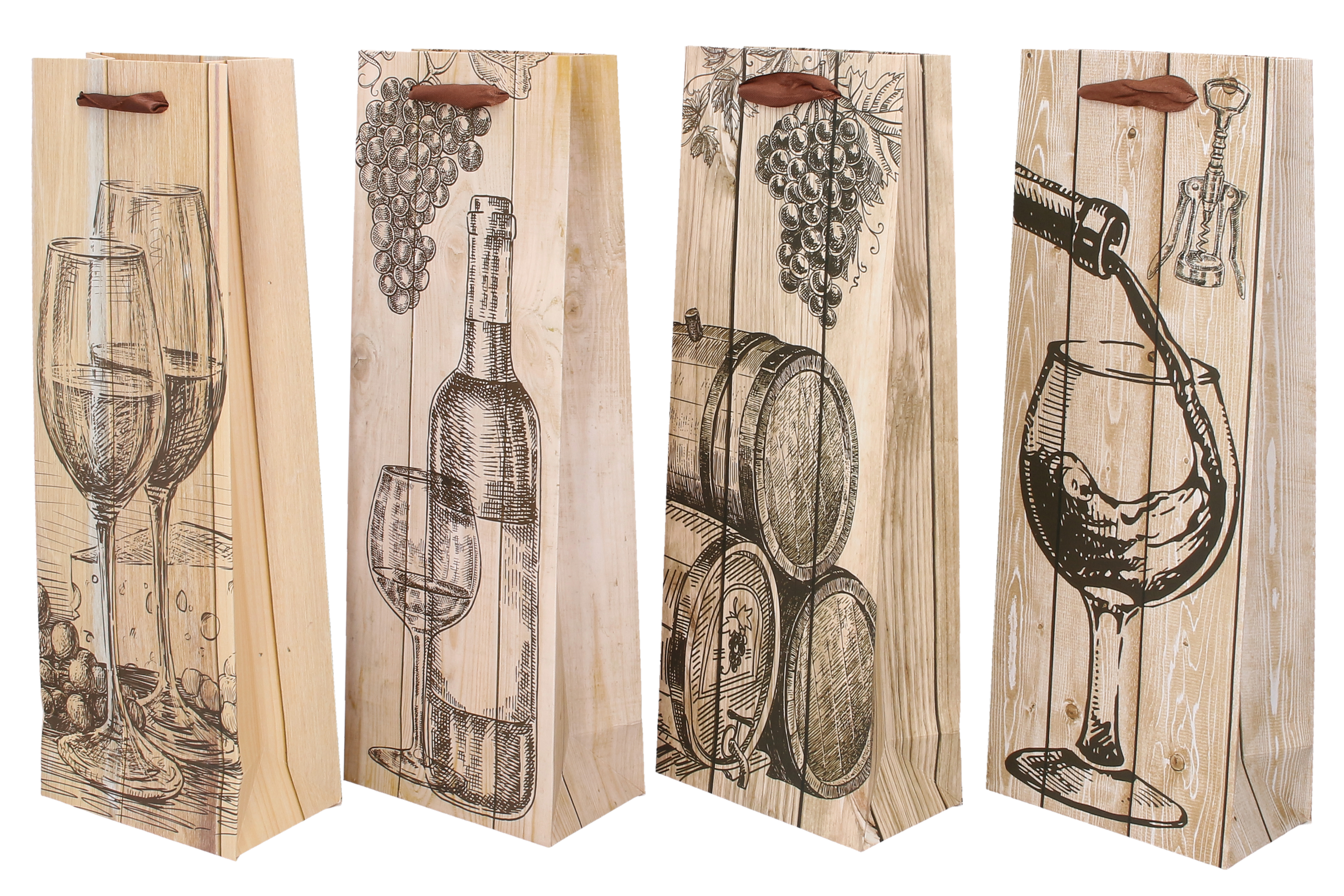 Dárková taška na láhev M 12x35x9cm Celorok