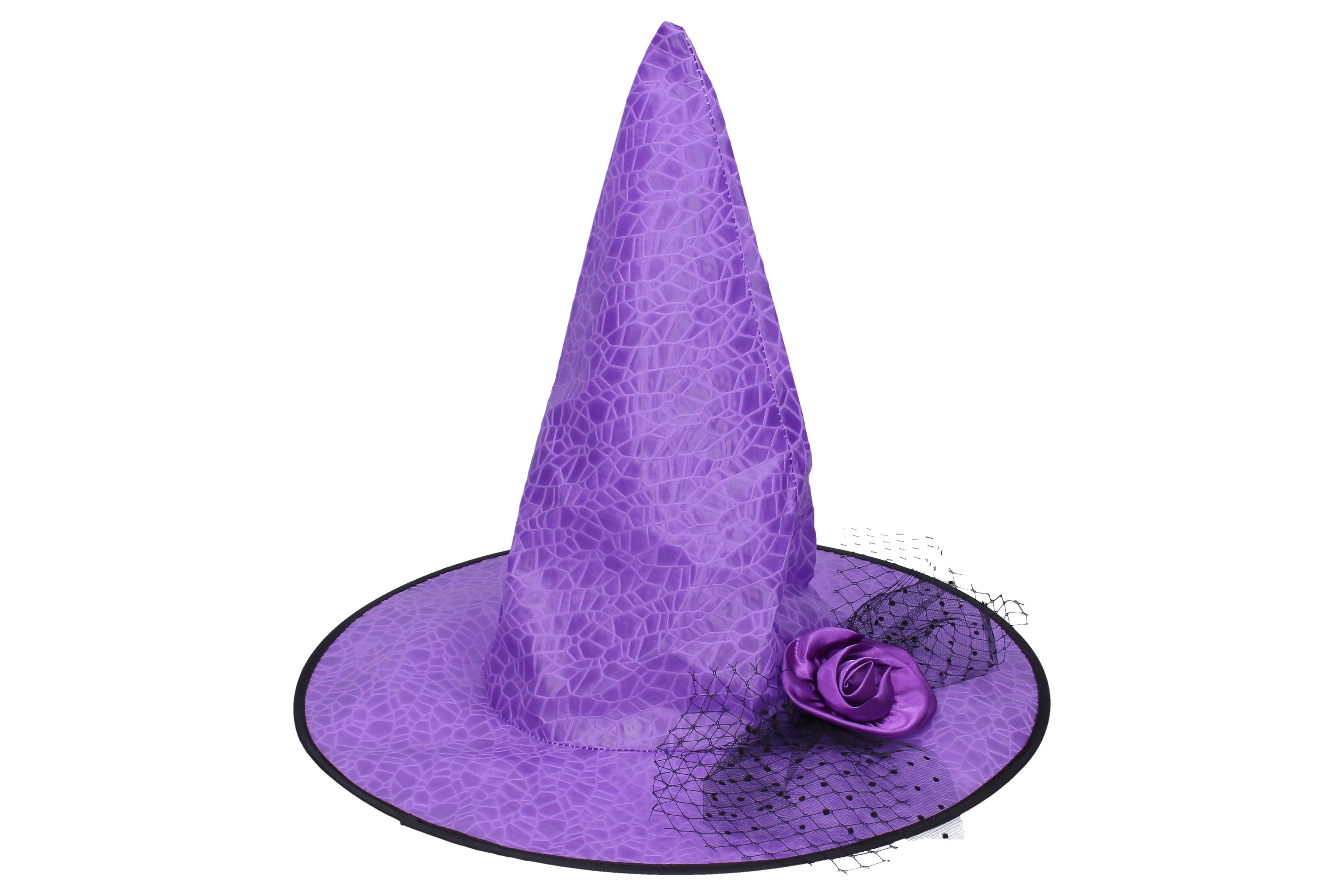 Set karneval - čarodějnický klobouk fialový