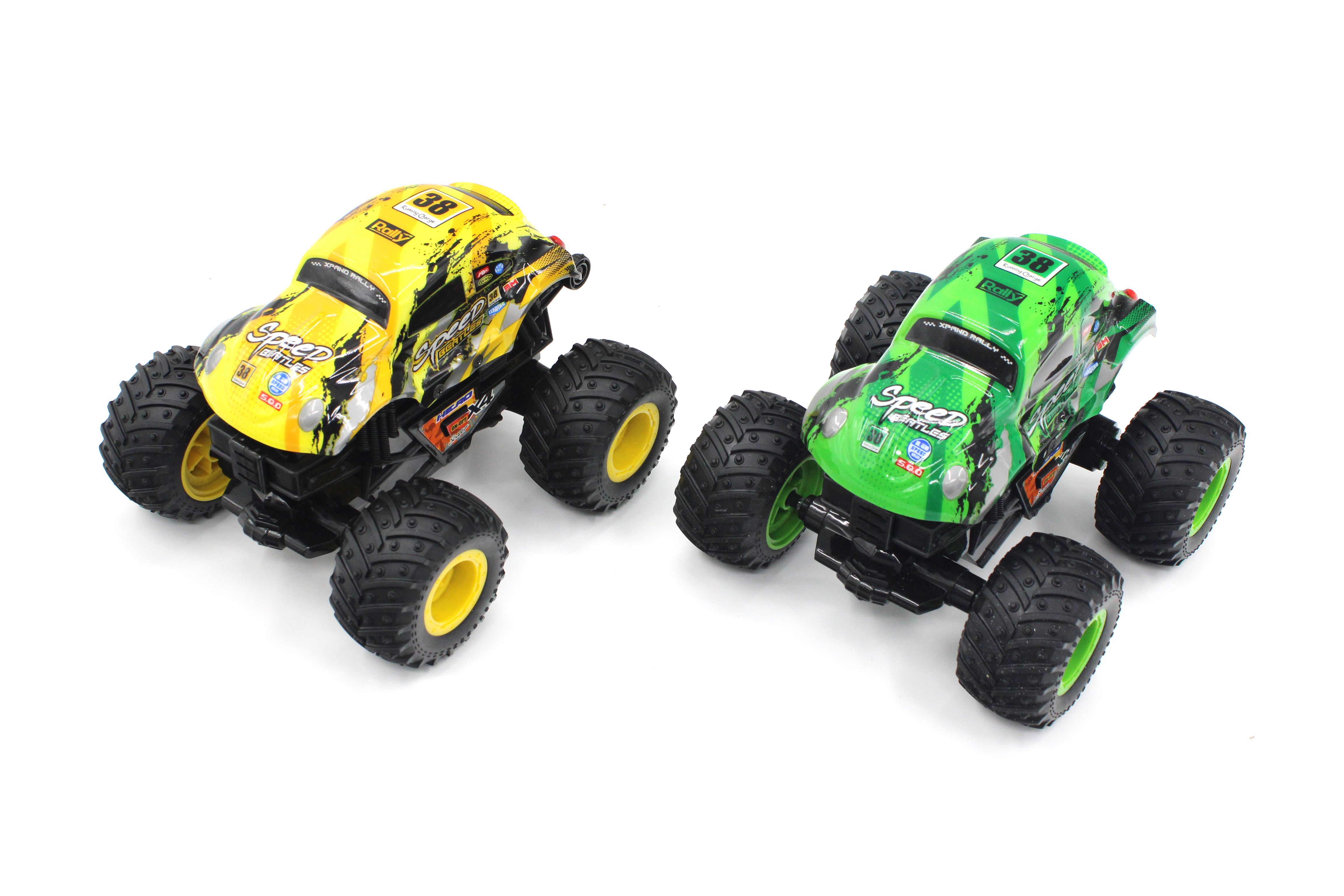 Auto s efekty žluté, zelené 19 cm
